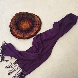 Purple scarf
